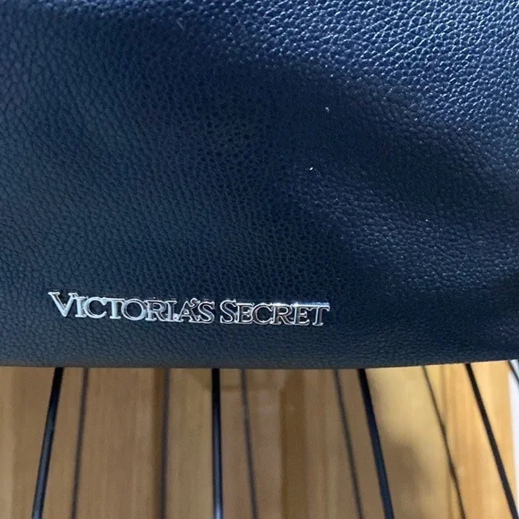 Victoria's Secret Black Fringe Tassel Backpack Drawstring Purse New​​​ - Picture 2 of 7